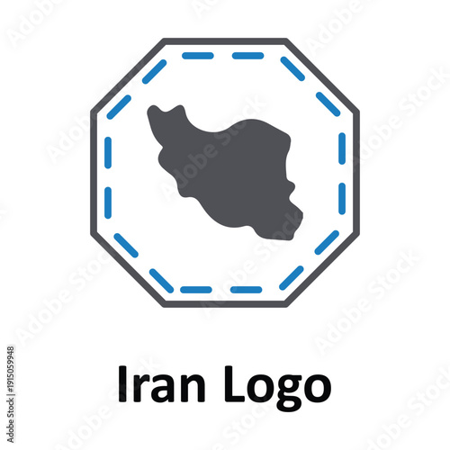 Iran Logo Vector Icon which can easily modify or edit