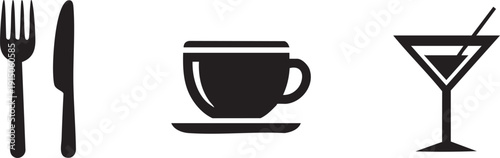 Dinner Cafe Bar Dining Restaurant Food Icons