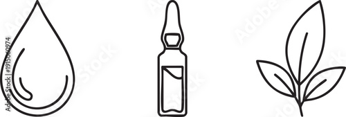 Essence Ampoule Oil Skincare Beauty Treatment Icons