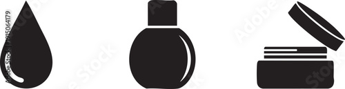 Moisturizer Lotion Cream Skincare Beauty Product Icons