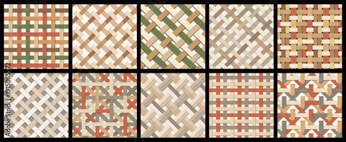 Lattice Pattern Design with Woven and Interlaced Elements