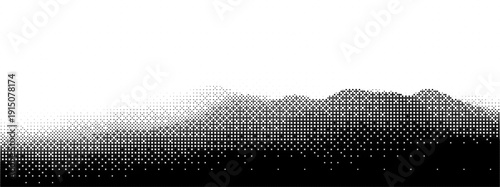 Black pattern bit with bg dither and bitmap pixel for gradient 8 background. Game grid grunge and vintage wallpaper with comic 16 and arcade halfton illustration. Texture blend and error corner with