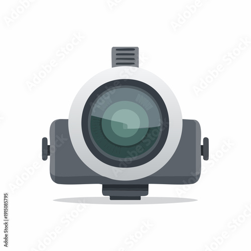 Cartoon illustration of a surveillance camera