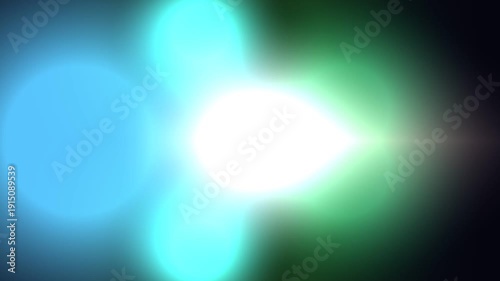 Futuristic Digital Light Glow with Sparkling Particles and Optical Flares