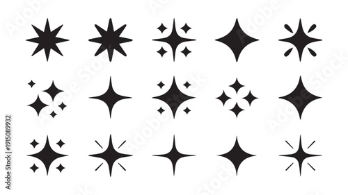 Collection of Sparkle and Shine Starburst Icons