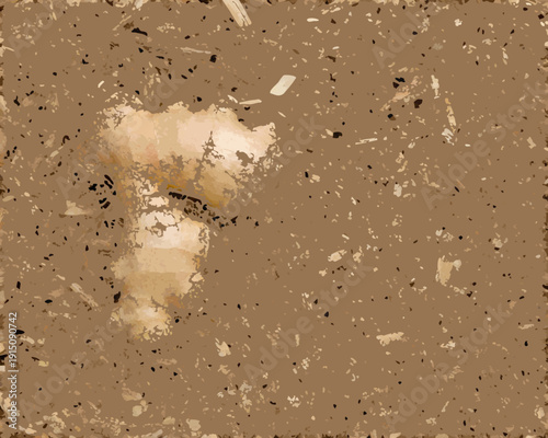 Close up of textured brown surface with lighter irregular patches