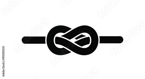 Rope Knot Silhouette Icon