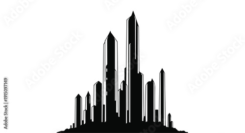 city skyline silhouette urban landscape