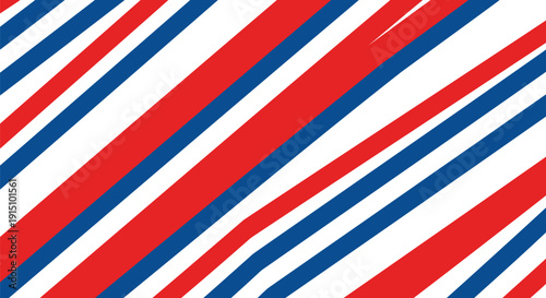 Red, white, and blue diagonal stripes vector graphic design element