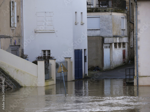 Foto Ville de Tartas, subissant les débordements de la midouze, suite à la tempête Ni