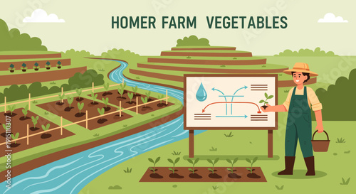 Homer Farm Vegetables Sustainable Agriculture and Farming Practices.