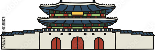 Gwanghwamun vector image