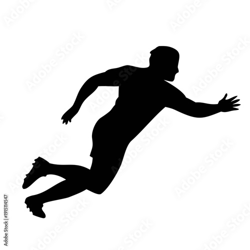 Black silhouette  of rugby players in action poses, running with ball, tackling, passing silhouette 