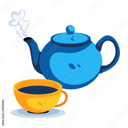 teapot and cup
