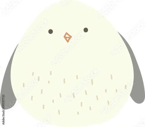 귀여운 아기 새 일러스트