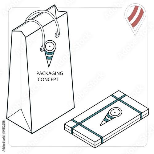 Custom packaging design for ice cream shop