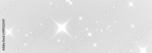 Bright golden holiday light explosion with sparkling dust particles, glowing magic flare and elegant Christmas party design isolated