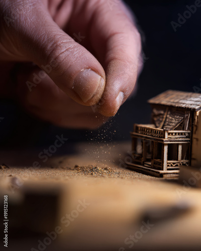 Obraz na płótnie Miniature Home Creation