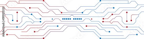 Abstract Circuit Board Lines Technology Background Vector
