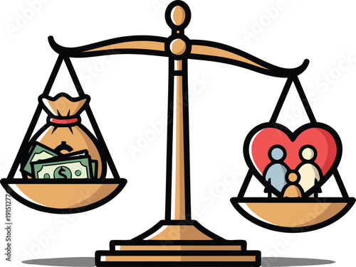 Weighing money against love and family values