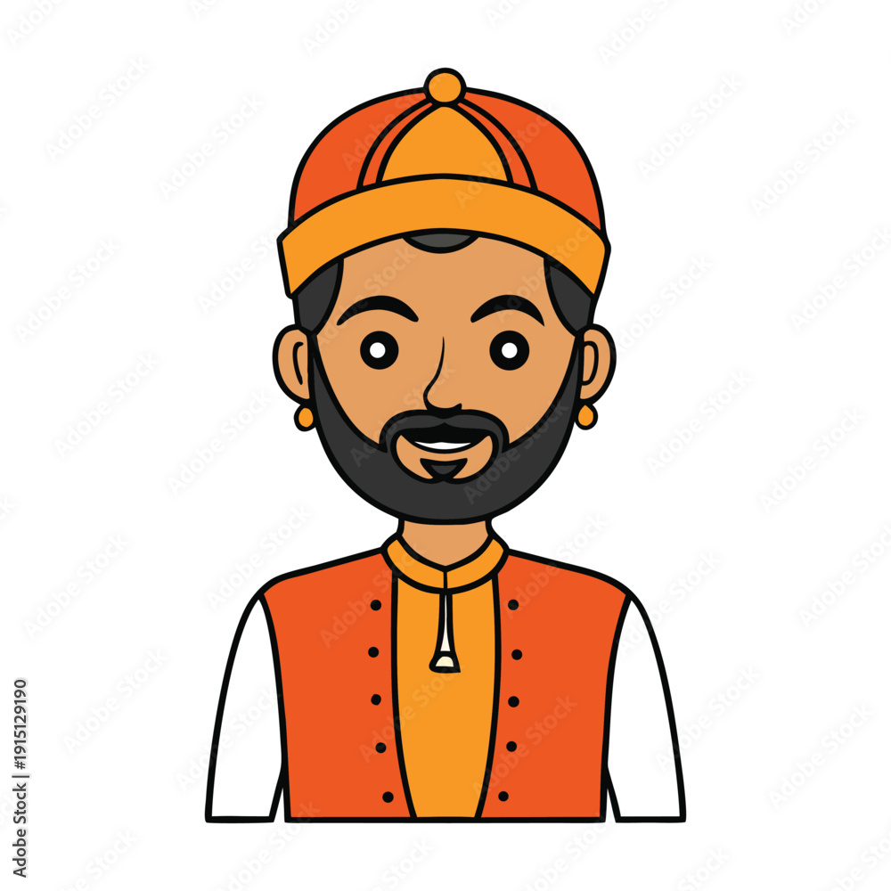 Obraz premium Gudi Padwa is a vibrant Hindu festival marking the Marathi New Year, celebrated with colorful decorations, festive meals, and raising the gudi as a symbol of prosperity. 