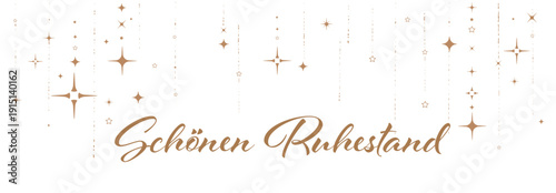 Schönen Ruhestand text on white background. happy retirement in german language.