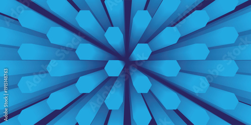 3D blue hexagon background. modren art. eps10