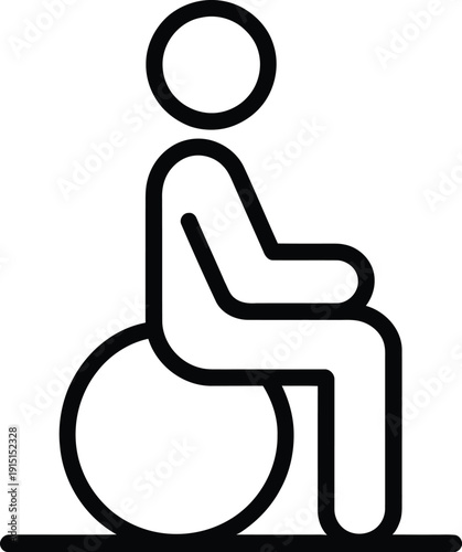 Person in a wheelchair symbol for accessibility and inclusivity