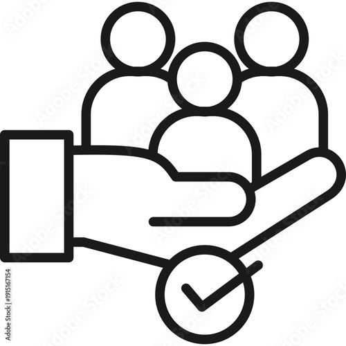 Attendance line icon