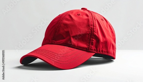 Wallpaper Mural Bright Red Baseball Cap on White Background Torontodigital.ca