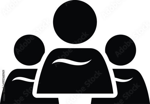 Team Group People Icon Illustration