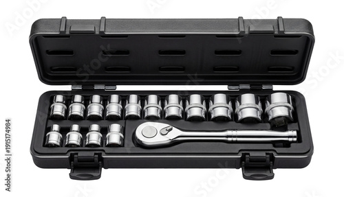 Wallpaper Mural Metric socket set with a polished chrome finish. Torontodigital.ca