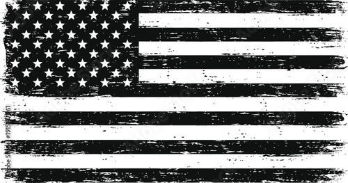 Grunge United States Flag Vintage Style