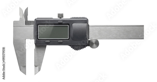 Digital caliper with an LCD display.