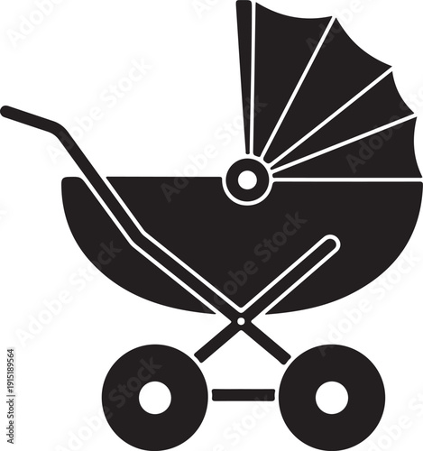 Baby Carriage Silhouette