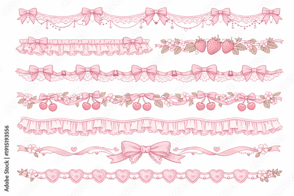 Φωτογραφία Vintage coquette lace dividers set