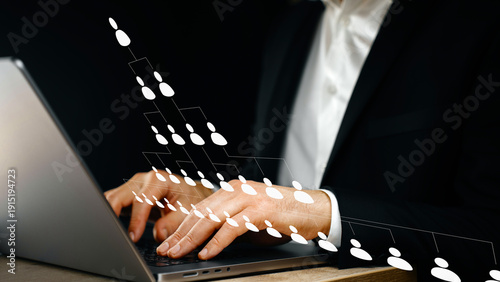 corporate hierarchy, organizational structure chart, business pyramid, company management levels, human resources management and team building, MLM business structure, network marketing