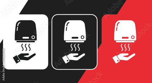 Hand sanitizer icons flat design vector illustration - Clipart. Icon vector -  Icon collection - icon set - Line and glyph icon and logo template - Editable Icon