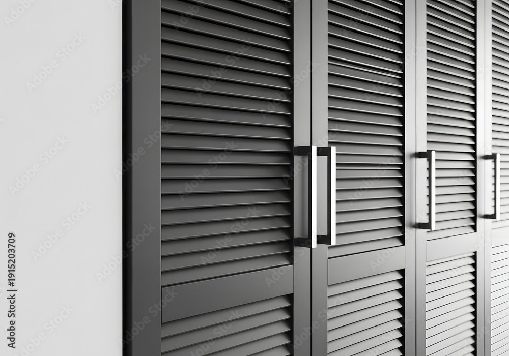 Obraz premium Louvered closet doors