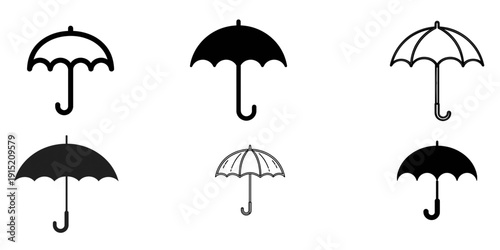 set of umbrella