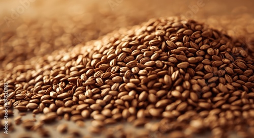 Pure organic brown flaxseed nutritious and edible