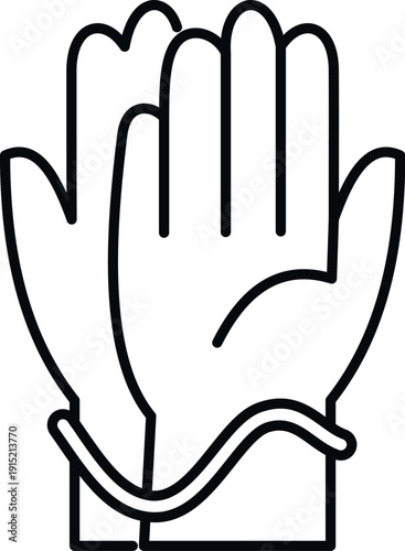 Medical gloves depicting protection, hygiene, and safety for healthcare and cleaning