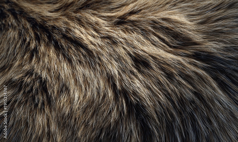 Naklejka premium Front-facing short animal fur texture, dense natural brown tones