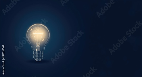 Vector illustration of a light bulb emitting light to symbolize future tech and innovative ideas