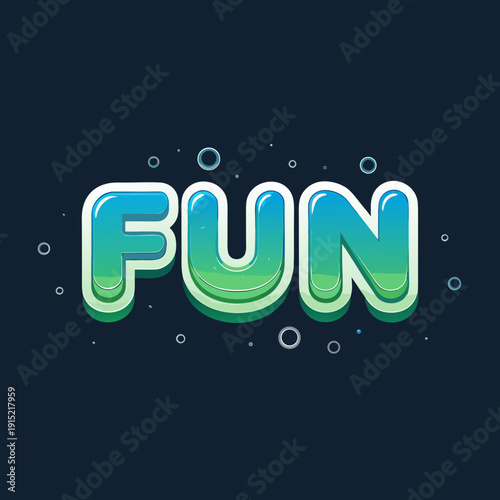 Neon Gradient Fun Typography Design