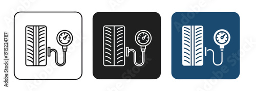 Bathroom faucet icons flat design vector illustration - Clipart. Icon vector -  Icon collection - icon set - Line and glyph icon and logo template - Editable Icon