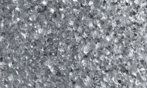 Straight-on texture of galvanized steel surface with crystalline spangle pattern