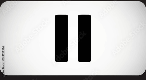 Pause button icon for media player controls.