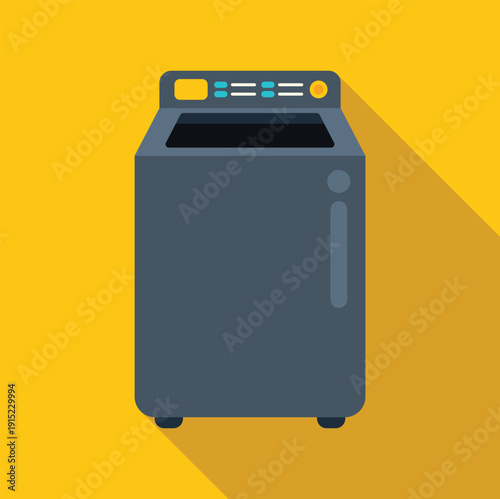 Top loading washing machine illustrating laundry cleaning concept