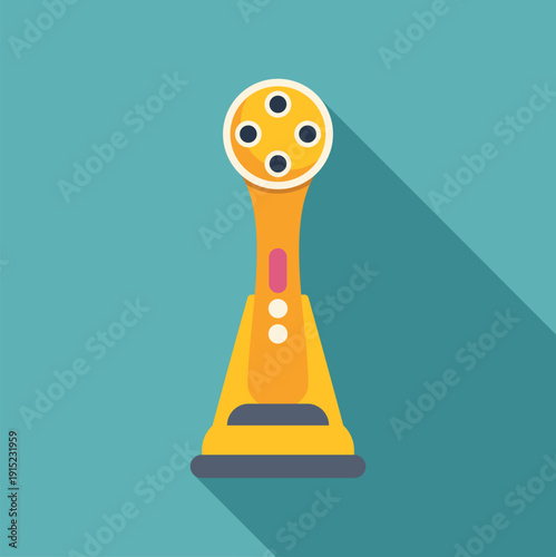 Flat design vector illustration of an epilator for hair removal and personal care